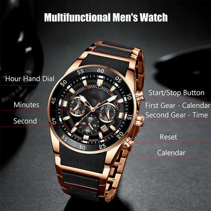 🎁🎄Christmas Sale 50% OFF!🔥Men's Waterproof Multifunctional Quartz Watch