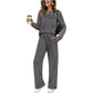 👚 60% OFF NOW! 👖 Women's Casual Top and Drawstring Pants Set– Chic & Perfect for Home or Out ✨
