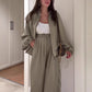 ❄️LAST DAY PROMOTION - 50%OFF 💖 Fit Zip Jacket & Wide-Leg Pants Set