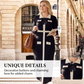 🧥Women's Color-Block Long Sleeve Maxi Dress