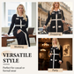 🧥Women's Color-Block Long Sleeve Maxi Dress