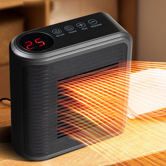 🔥 2025 HOT SALE 60% OFF! ✨ 800W Wall Outlet Space Heater - Adjustable Thermostat with 4 Timer Settings & Overheat Protection for Office/Bedroom 🕒🌡️