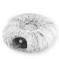 🔥Hot sale🔥2-in-1 Foldable Indoor Soft Round Cat Tunnel Bed