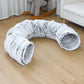 🔥Hot sale🔥2-in-1 Foldable Indoor Soft Round Cat Tunnel Bed