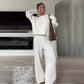 🧥Last day of the big sale £32.99🔥🔥Women's Knit Pullover & Wide Leg Pants Sweater 2-Piece Set