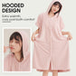 🛁✨Women's Cosy Hooded Textured Grid Bathrobe