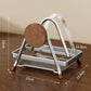 Anti-Slip Cutting Board Rack with Drip Tray
