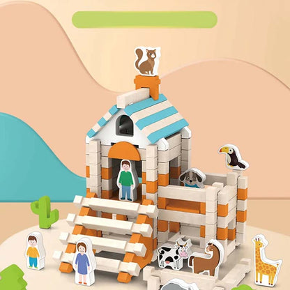 🔥NEW ARRIVAL LIMITED TIME OFFER🔥Educational Wooden Building Blocks