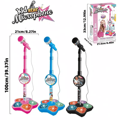 🎁🎄Christmas Sale 50% OFF! 🎤✨Microphone Toy, Karaoke Machine Toy with Light