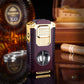 🔥Hot Sale🔥 5-in-1 Refillable Cigar Torch Lighter with Cutter