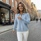 Women's Soft Collared Button Knit Sweater