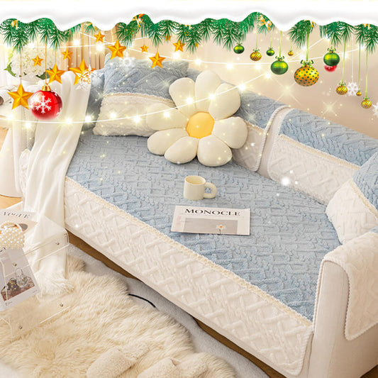 🎉Limited Sale 50%Off🍀 Spring offer:Anti Slip Fleece Sofa Cover