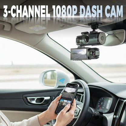 ✨2026 New Arrival 50%OFF🔥3-Channel 1080P Dash Cam📹