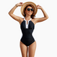 💖LAST DAY SALE 50% OFF💕Full Coverage Retro Color Block Slimming Swimwear