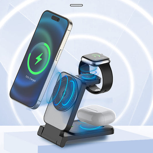 🔥Hot Sale 50% OFF ✨Deals-3-in-1 Foldable Magnetic Wireless Charger