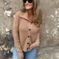 Elegant Lapel Collar Knit Top for Women