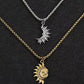 ⏳Time-Limited Special⏰ Sun & Moon Pendant Necklace Set – Symbolic Couple Jewelry, Asymmetrical Design & Meaningful Gift ✨