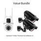 🔍🔍 360° Pan-Tilt 4K Dual-Lens Security Camera – Outdoor WiFi Surveillance Camera