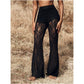 🎉Limited Sale🎉Elegant Lace Flare Pants with High-Waisted Design