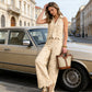 ✨2026 New Arrival 50%OFF🎉🎉Elegant Hollow-Out Sleeveless Blouse & Trousers Suit