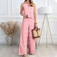 ✨2026 New Arrival 50%OFF🎉🎉Elegant Hollow-Out Sleeveless Blouse & Trousers Suit