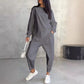 ✨NEW ARRIVAL LIMITED TIME OFF🥰Women Long-Sleeve Irregular Hem Sweatshirts & Pants Set