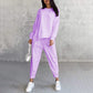 ✨NEW ARRIVAL LIMITED TIME OFF🥰Women Long-Sleeve Irregular Hem Sweatshirts & Pants Set