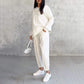 ✨NEW ARRIVAL LIMITED TIME OFF🥰Women Long-Sleeve Irregular Hem Sweatshirts & Pants Set
