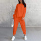 ✨NEW ARRIVAL LIMITED TIME OFF🥰Women Long-Sleeve Irregular Hem Sweatshirts & Pants Set