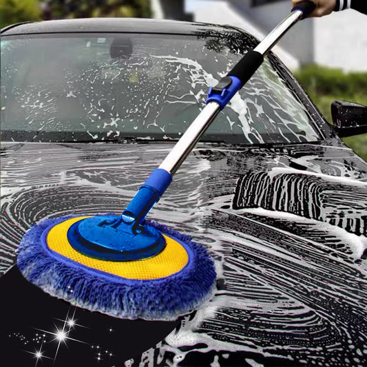 🔥HOT SALE 50% OFF🔥Durable Aluminum Long Handle Telescopic Car Wash Mop