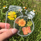 🦋 FLASH SALE: 50% OFF! Clear Dried-Flower Bookmarks with FREE Lace Ribbon ✨