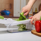 💎 Multi-Functional Vegetable Slicer Set！💎 7 Interchangeable Blades, Dishwasher Safe & Food-Grade Stainless Steel for Quick Meal Prep✨