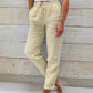 🥳2026 HOT SALE🥳💞50K+ SOLD!👖🌸 50% OFF! Cotton Linen Wide Leg Pants – Breathable & soft for summer. Elastic drawstring waist, easy on/off. Relaxed fit flatters every leg. 🌿✨