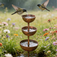 🌸Spring Special Limited 50%Off💐3-Tier Rustic Metal Bird Feeder & Drinker Stake