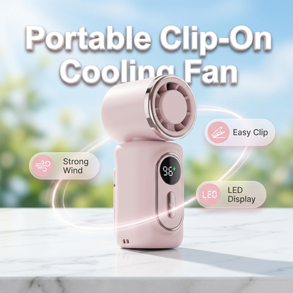 🌸Spring Sale 50%Off💞Portable Clip-On Fan with LED Display