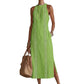 ✨2026 New Arrival 50%Off💖Women Halter Lace Panel Midi Dress