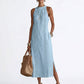 ✨2026 New Arrival 50%Off💖Women Halter Lace Panel Midi Dress