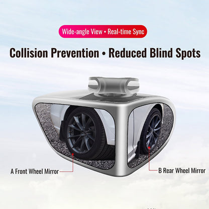 🔥2026 HOT SALE🥳💞50K+ SOLD!🔥⚡Dual-Lens 360°Adjustable Blind Spot Mirror