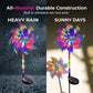 📢📢49% OFF !! ⏰Solar Powered Rainbow Pinwheel Garden Light