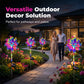 📢📢49% OFF !! ⏰Solar Powered Rainbow Pinwheel Garden Light