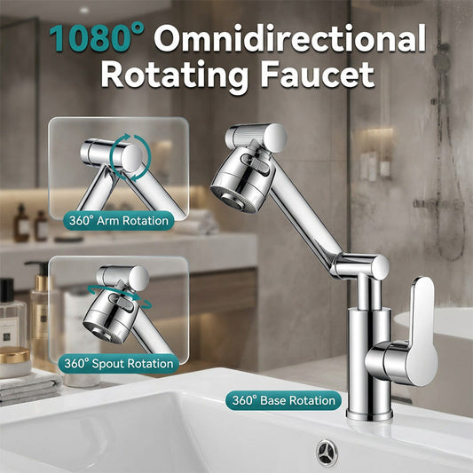⏳🔥LIMITED-TIME 50% OFF! 🚰 360° Rotating Mechanical Arm Tap – Flexible, Modern & Easy to Use ✨