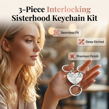 💖2026 HOT SALE 50%OFF✨3-Piece Stainless Steel Interlocking Keychain Kit