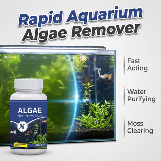📣📣🔥BUY 1 GET 1 FREE ✨Fish Tank Algae Remover Tablets for Clear Water
