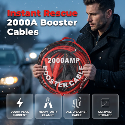 🔥Heavy-Duty 2000A Jumper Cables