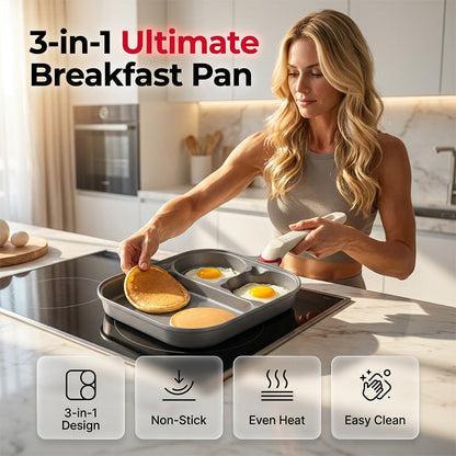🔥Non-Stick Breakfast Skillet for All Stoves