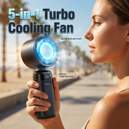 🌸Summer Special Limited Time Discount💐Semiconductor Cooling Fan with Digital Display