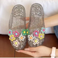 🌸NEW ARRIVAL 50% OFF😍Women's Transparent Glitter Closed Toe Slippers