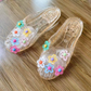 🌸NEW ARRIVAL 50% OFF😍Women's Transparent Glitter Closed Toe Slippers