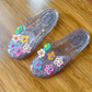 🌸NEW ARRIVAL 50% OFF😍Women's Transparent Glitter Closed Toe Slippers