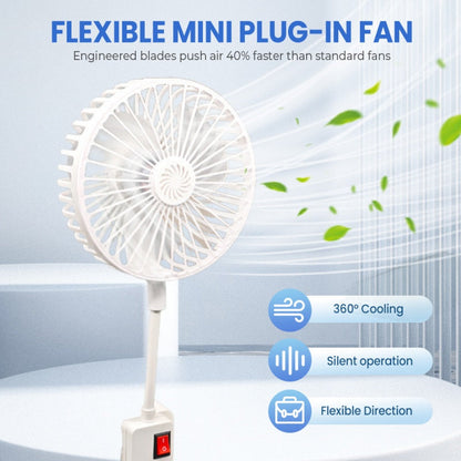 🌸Summer Special Limited Time Discount💐 Flexible Mini Plug-in Fan